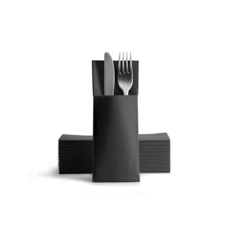 Airlaid 50 Cutlery Napkins, Cutlery Pockets, Fabric-Like, High-Quality Disposable Napkin
