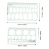 SHOWERORO 2pcs Geometric Ruler Circle Stencil Templates Circle Stencil for