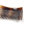 2 x Side Combs Approx. 8 x 4.6 cm Havana