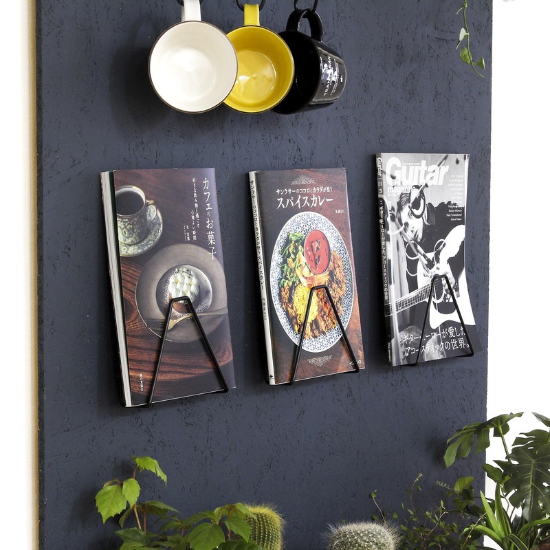 Wake Sangyo Kabette Cabette BOOK Hook Wall Storage Brass Color