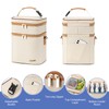 BABEYER Breastmilk Cooler Bag with Ice Pack Fits 6 Baby