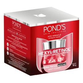 Crema Facial Antiedad Ponds Noche Age Miracle Ultimate Youth con Hexyl-Retinol 50g                                                                    