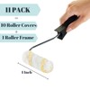Bates- Paint Rollers, 4 inch Paint Roller with 10 Covers,