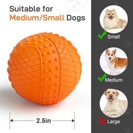 DAOZIJI Squeaky Dog Toys for Aggressive Chewers, Squeaky Dog Balls for Medium Dogs, Interactive Puppy Toys to Keep Them Busy,Puppy Chew Toys for Teething,Indestructible Small Dog Chew Toys Water Balls
