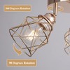 ABEAJAT Kitchen Light Fixtures - 3-Lights Multi-Directional Ceiling Lamp with