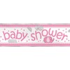 Baby Shower 6ft Banner Pink Girls – Cute Elephant &