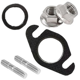 HAPPOW Manifold Gasket Exhaust Gasket Set for Yamaha Aerox 50cc 2T Scooter - Includes M6 x 32 mm Stud Bolts & 2 M6 Nuts