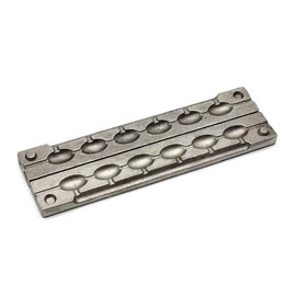 Adygil Bean Sinker Mold with 6 Cavities and 1/2-Ounce,Without Handle…