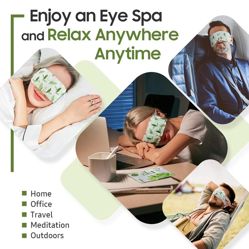 BeHoomi Steam Eye Mask, Heated Eye Mask Warm Compress For