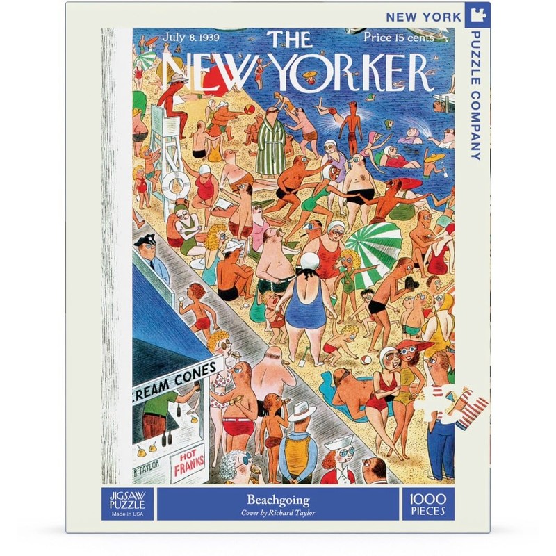 New York Puzzle Company - New Yorker Beachgoing - 1000