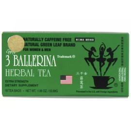 3 Boxes - 3 Ballerina Extra Strength Herbal Dieter's Tea 18-Bags