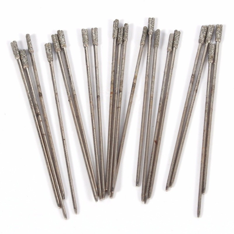 2mm Diamond Coated Lapidary Drill Bits, Diamond Glass Jewelery Drill