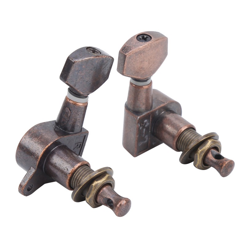 6Pcs Guitar Locking Tuners Tuning Pegs for Full Enclosed Electric
