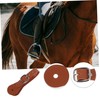 VICASKY 2pcs Adjustable Spur Straps for Horse Riding Pu Gear