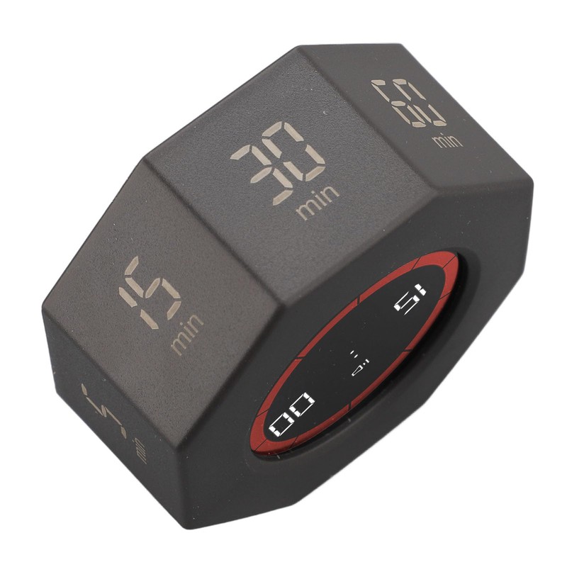 Rotating Timer with G Sensor, Desk Productivity Cube Timer, 1