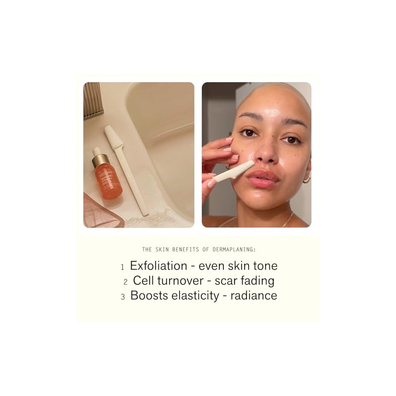 Nimbi Dermaplaner Razor, Precision Eyebrow Shaper, Facial Hair Removal &