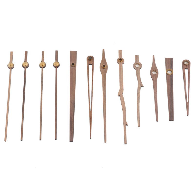Clock Repairing Replacement Kit with Walnut Wood Hands and Quartz
