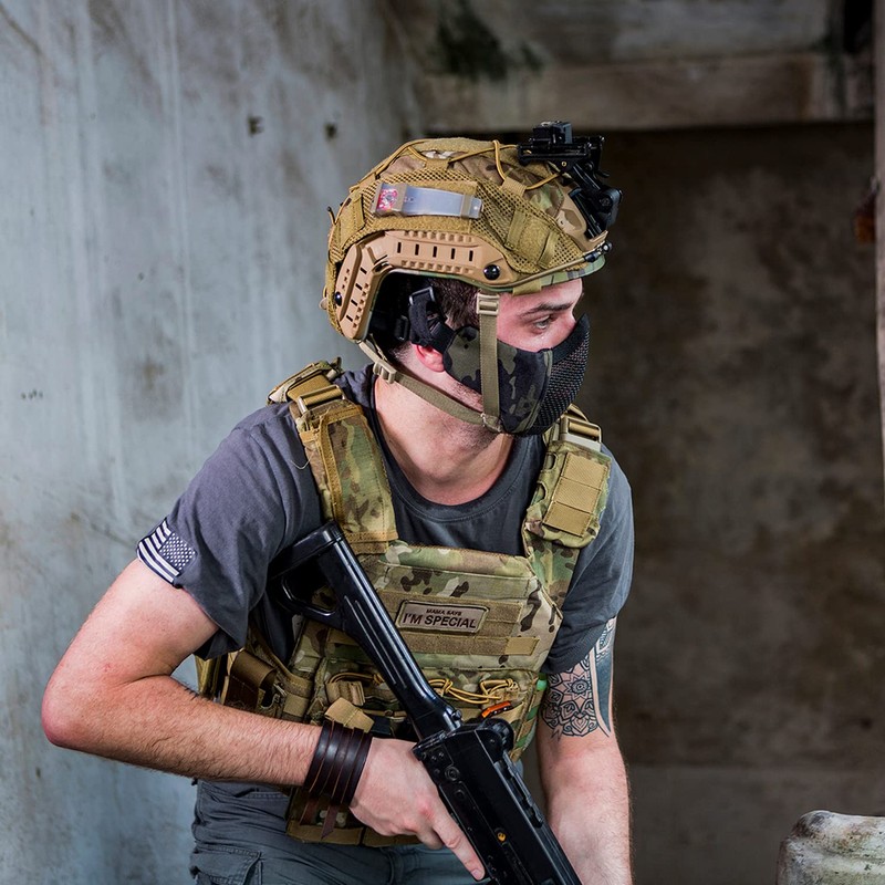 OneTigris Mesh Face Guard Half Mask Anti Fog Airsoft Game