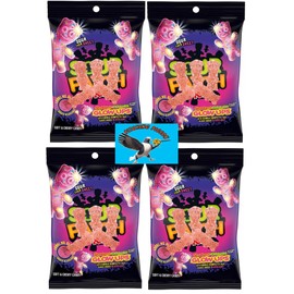 SourPatch Glow Ups 26.8oz Strawberry Watermelon Soft Chewy Candy - Includes PITCHING PIGEON Brand Magnet