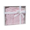 Baby Mode Signature Pink Knit Cardigan And Beanie Box Set,