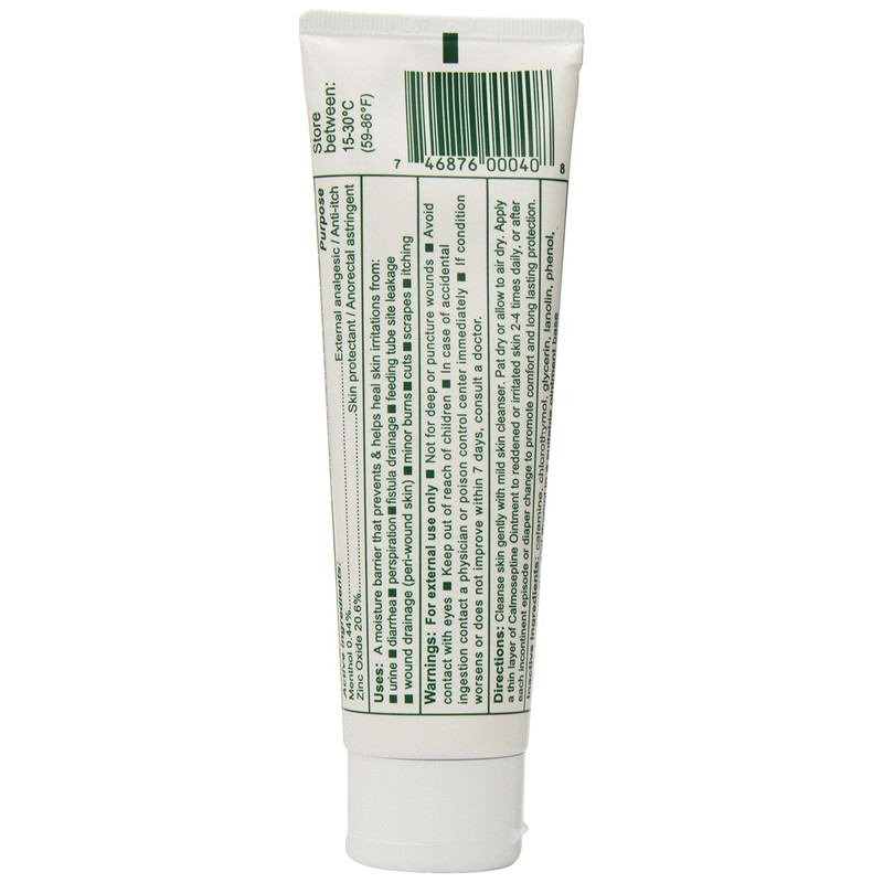 Calmoseptine Ointment Tube, 4 Ounce (Pack of 3)