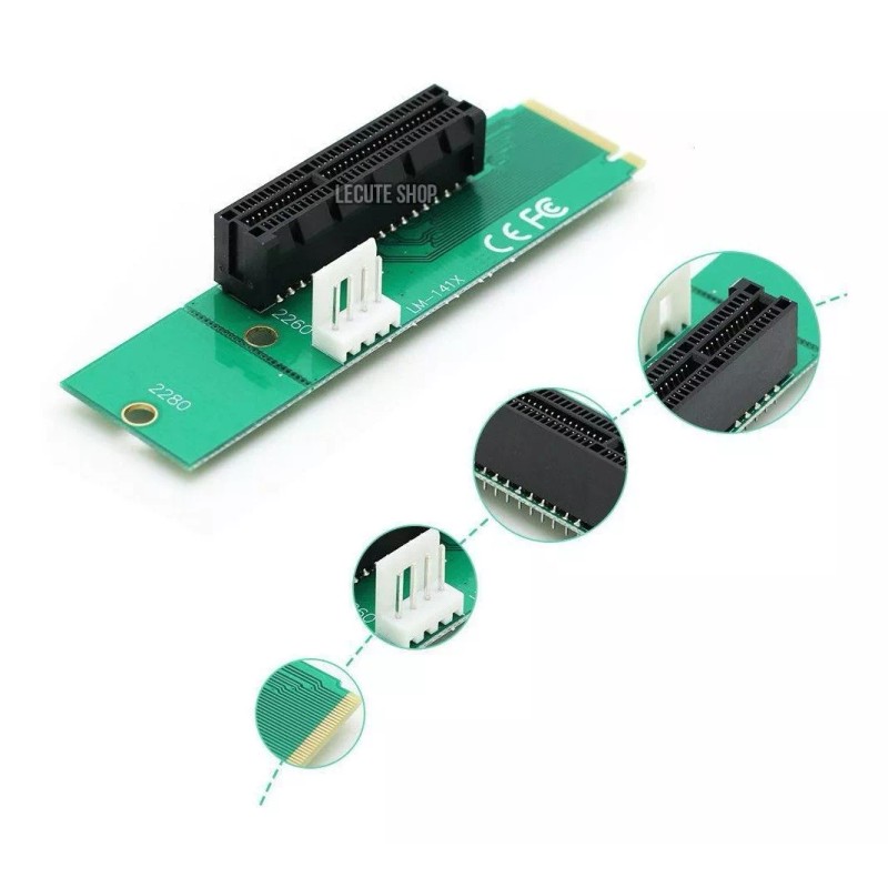 PCI Express Convertidor Adaptador M2 A Pci Mineria Zcash Monero