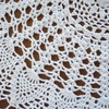 USTIDE Handmade Crochet Cotton Tablecloth Round White Crochet Tablecloth Romantic