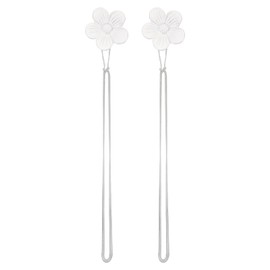 PATIKIL Magnetic Curtain Tiebacks, 2 Pack Resin Flower Drapery Holdbacks, Vintage Curtain Holdbacks Rope, Magnetic Window Drapery Decorative for Home, Cafe, Office, Gray