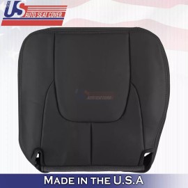 u.s autoseatcovers inc. 2002 2003 Fits Dodge Ram 2500 Laramie Driver Bottom Leather Seat Cover Black