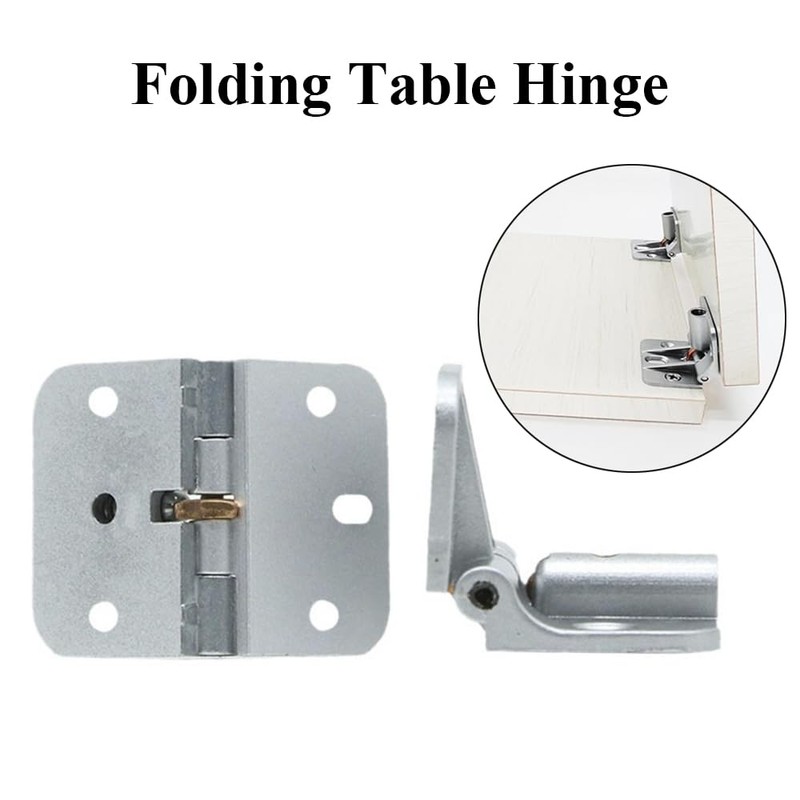 TopHomer 2 Pack Door Hinge Cabinet Hinge 2.36 * 1.77inch,Silver