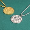VASSAGO Key of Solomon Seals Necklace Engraved with 72 Names