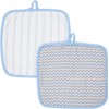 Blue MiracleWare Muslin Baby Washcloths 2-Pack