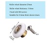 6 pcs Shower Door Rollers Wheels, Bathroom Glass Door Replacement
