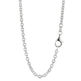 NKlaus Necklace 2.3 mm wide anchor chain round 925 silver necklace 2.3 mm wide silver chain, Sterling Silver