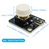 Yuuhseel 2 Sets Six Colors 12x12mm Big Button Module 3Pins