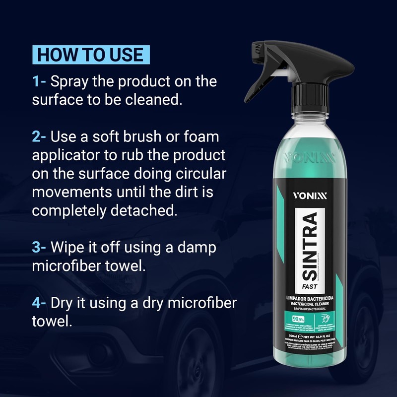 Vonixx Sintra Fast Interior Cleaner 16.9 fl oz (500ml)