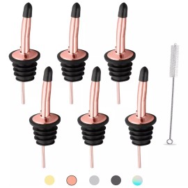 Meiso Dosificador Metal Pack 6 Ac. Inox., Botella, Aceite, Barra.