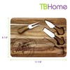 TB Home 4-Pc. Acacia Wood Cheese Serving Board with Cheese