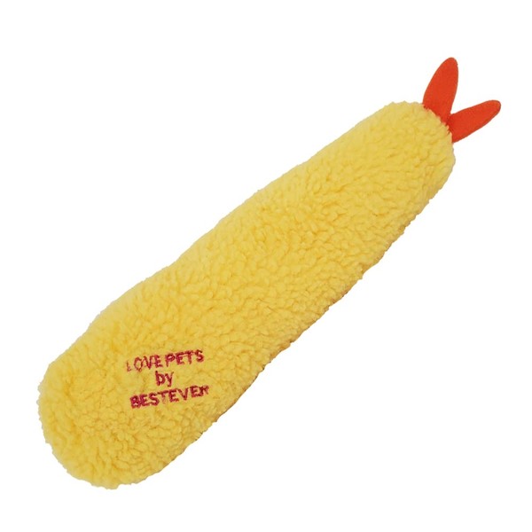BESTEVER Pet Toy, Large Shrimp, Dog, Cat, Toy, Sound, Stress Relief, Play With Home, Love Pets by Bestever, Shrimp, Tempura, Shrimp Ten, Shrimp, Tempura, Best Ever Japan