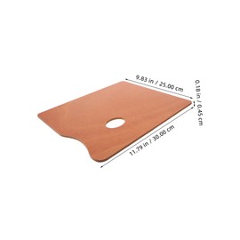 Operitacx Holzpalette Ölfarben-Palette Maltablett Aquarellfarbenschale Aquarellfarben-Palette Ölgemäldezubehör Kleine Farbwanne Glaspalette reiseset Farbmischpalette Beige