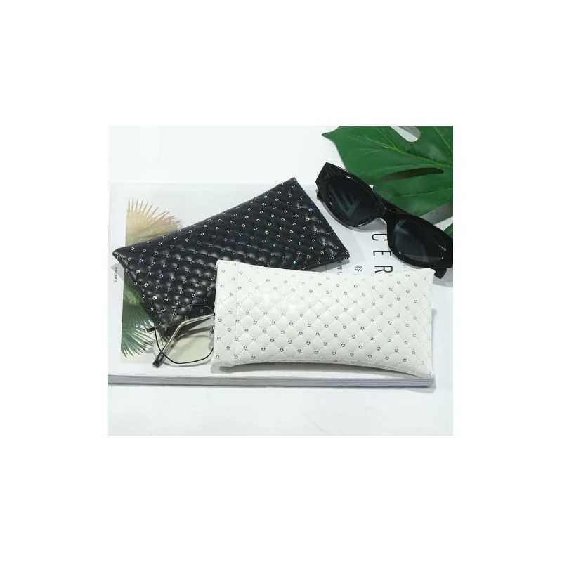 [dot knot] サングラスケース おしゃれ キルティング メガネケース コンパクト ばね式 18cm x