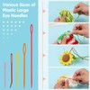 UOOU 67 PCS Plastic Needles, 5 Sizes Yarn Needles, Darning