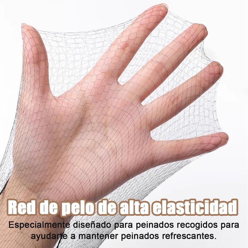 100pzs Red para Cabello, Red de Pelo Tejida,Gorros Malla cofias