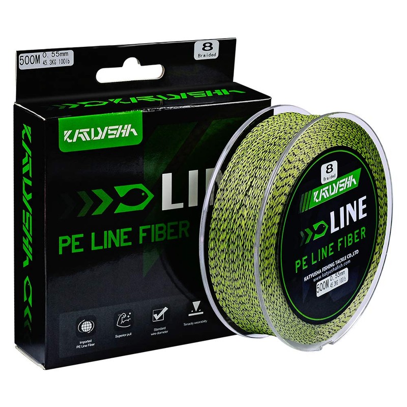 KATUYSHA Braided Fishing Line, Abrasion Resistant Zero Stretch Braided Lines