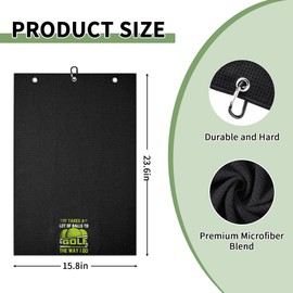 HEIFAM It Takes A Lot of Ball Funny Golf Towel, Golf Accessories for Men Women, Golf Gift for Men Women, Men's Golf Accessories, Retirement Gift for Dad Grandpa Golf Lover Golf Fan