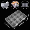 Grid Organizer Box, Bead Boxes with Compartments, 12 Grids Plastic
