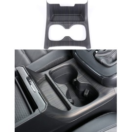 for 2023-2025 Honda CRV Center Console Cup Holder Protective Panel, Luxury Wood Grain Interior Cover Accessories for CR-V LX, EX, EX-L, Sport Hybrid, Sport-L Hybrid, Sport Touring Hybrid- Wood