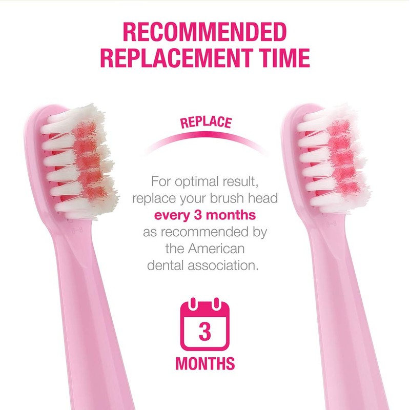 Vekkia Sonic Kids Electric Toothbrush Replacement Heads - 7X More