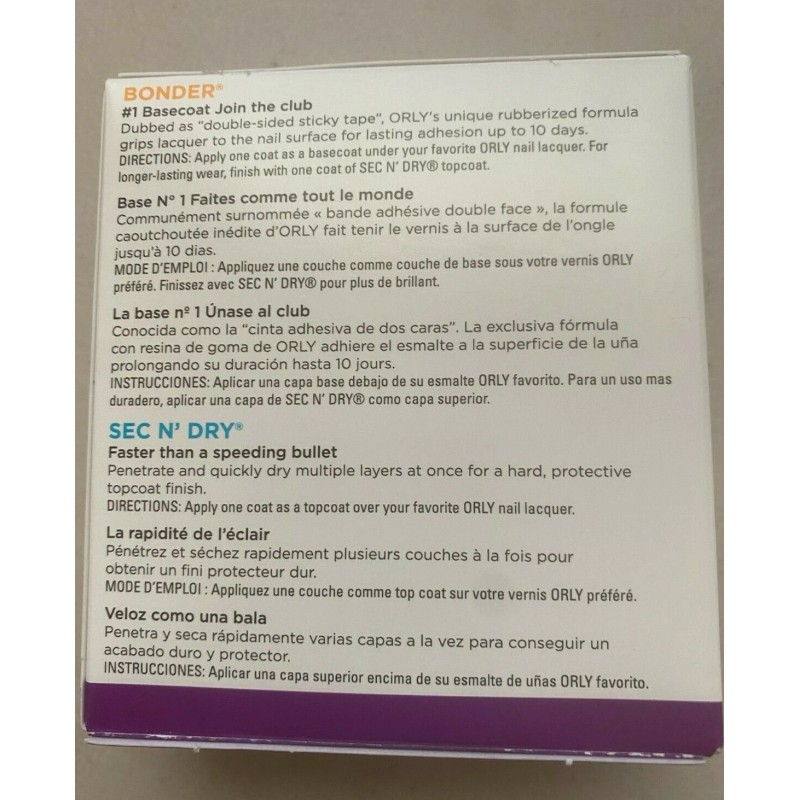 Orly manicure Keeper duo kit 18ml for lasting manicures at