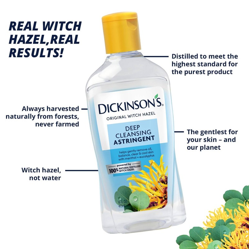 Dickinson's Original Witch Hazel Deep Cleansing Astringent | 100% Natural